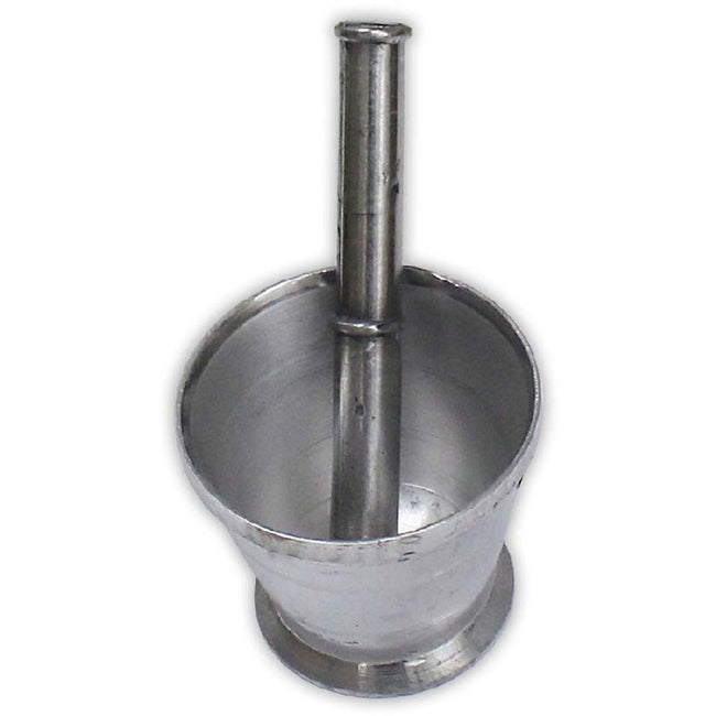 4 X 4 Inch Aluminum Mortar With 7-1/2 Inch Flat Ended Pestle - TJ2200-AL11 - ToolUSA