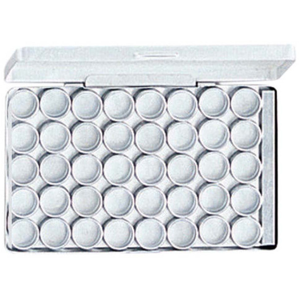 40 Pc. Aluminium Container Set - Clear Plastic Lids - 0.8" Diameter - TJ05-01640 - ToolUSA