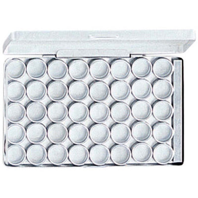 40 Pc. Aluminium Container Set - Clear Plastic Lids - 0.8" Diameter - TJ05-01640 - ToolUSA