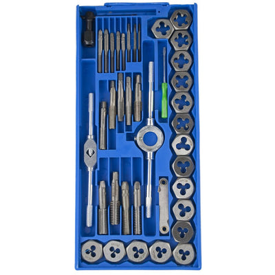 40 PIECE SAE TAP AND DIE SET WITH STORAGE CASE - TZ01-05641 - ToolUSA