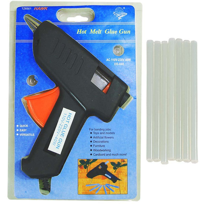 40 Watt Glue Gun - 50 Piece Package - 1/2" Glue Sticks - KIT-TZ6500 - ToolUSA