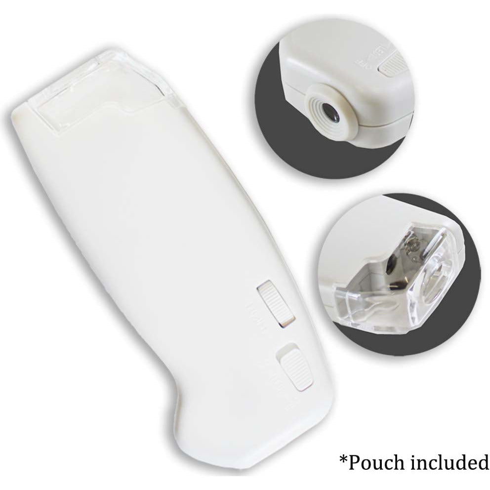 40x Illuminated Hand-held Pocket Microscope - MG-07583 - ToolUSA