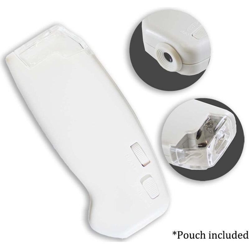 40x Illuminated Hand-held Pocket Microscope - MG-07583 - ToolUSA
