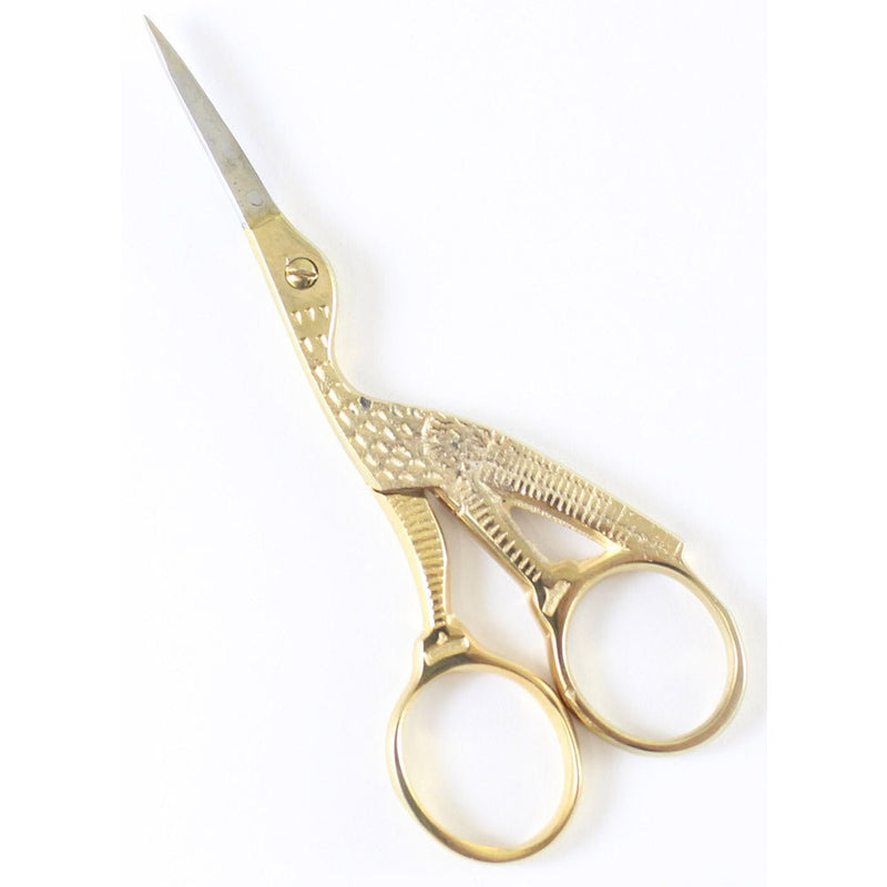 4.5-Inch Stork Embroidery Gold & Silver Scissor Combination - KIT-SC61450 - ToolUSA