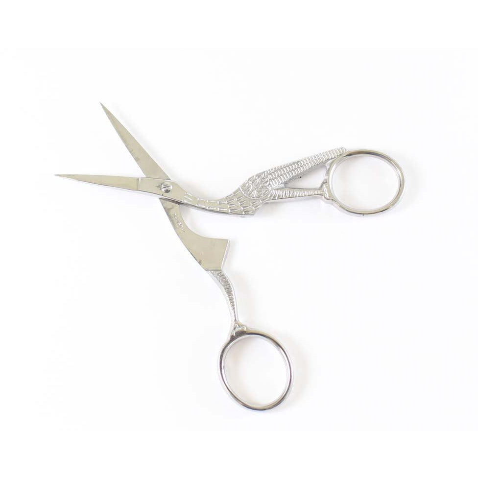 4.5-Inch Stork Embroidery Gold & Silver Scissor Combination - KIT-SC61450 - ToolUSA