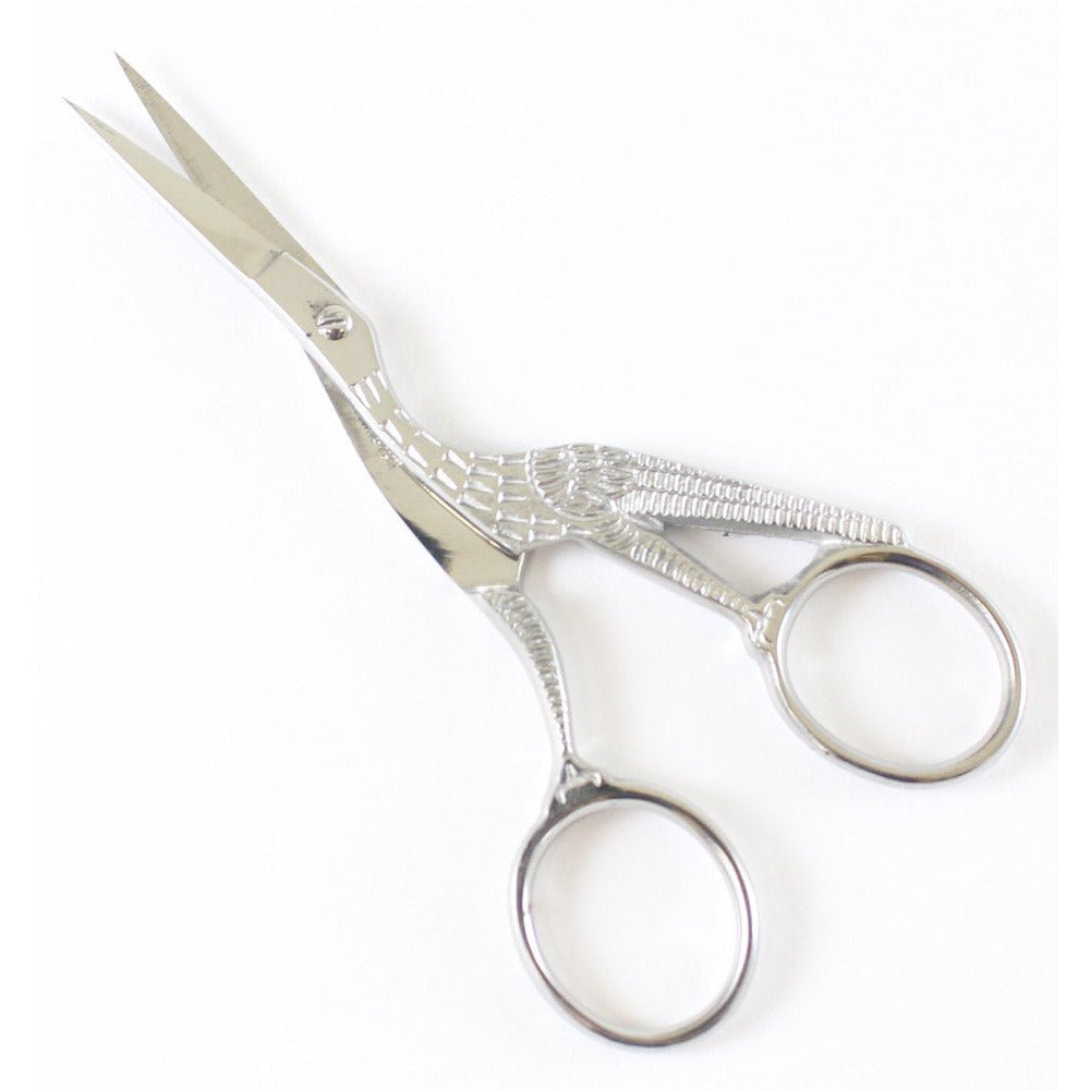 4.5-Inch Stork Embroidery Gold & Silver Scissor Combination - KIT-SC61450 - ToolUSA