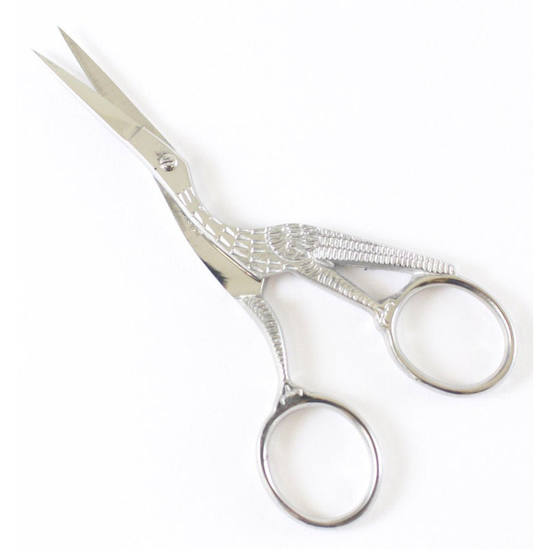 4.5-Inch Stork Embroidery Gold & Silver Scissor Combination - KIT-SC61450 - ToolUSA