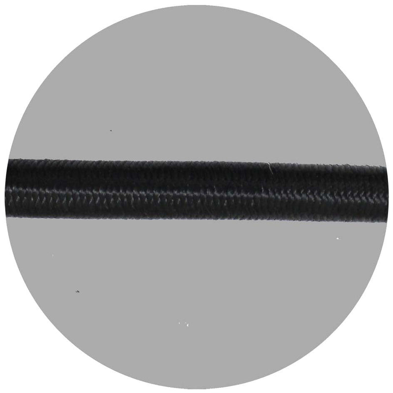 48 Inch Heavy Duty Black Bungee Cord with Rubber Tipped Hooks (Pack of: 2) - TA-88548-Z02 - ToolUSA