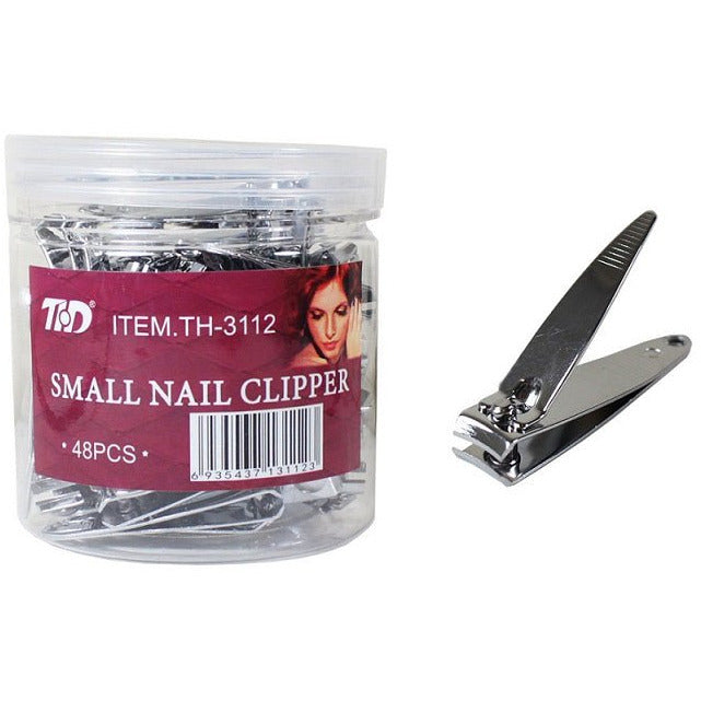 48 Piece Small Nail Clippers in a Clear Jar - PN001-48 - ToolUSA