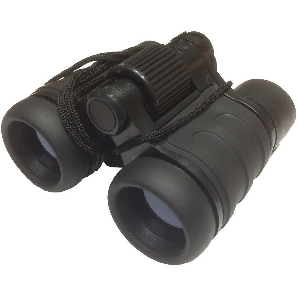 4x Mini Black Outdoor Binoculars - Blue Coated Lenses - MG-B-89220 - ToolUSA