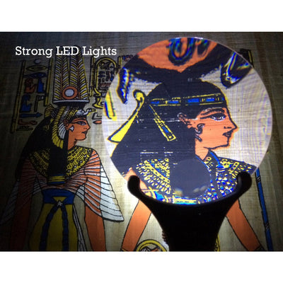 4x/2.5x Rimless LED Handheld 8 Inch Magnifier - MG-15082 - ToolUSA