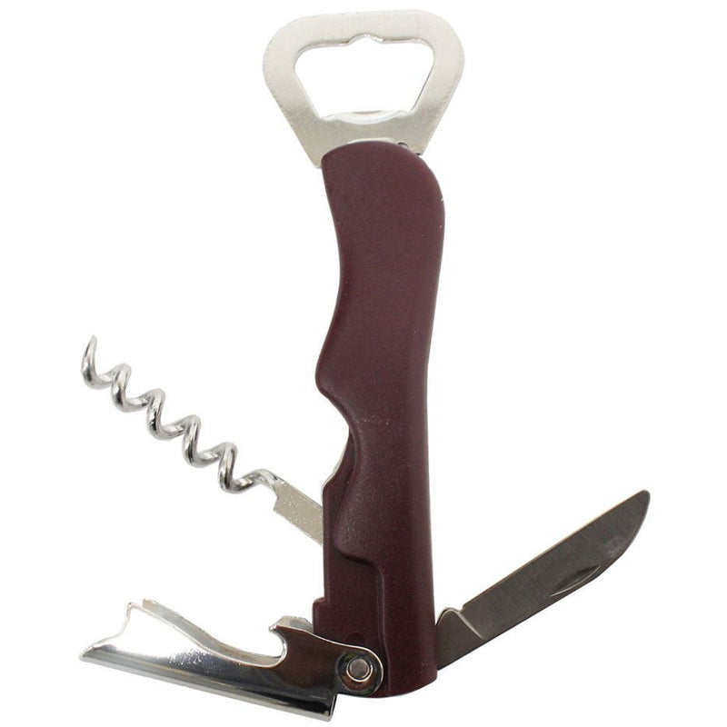 5-1/2 Inch Bottle Opener With Knife Blade And Corkscrew - PK9818-YT - ToolUSA