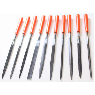 5 3/4" GENERAL PURPOSE NEEDLE FILE 10-PIECE SET - F-10341 - ToolUSA
