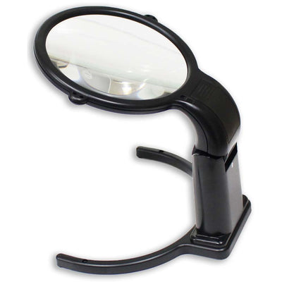 5" Diameter Lens, Standing 2X Magnifier/ Also Can Be Worn Around The Neck With Lanyard - MG-07569 - ToolUSA