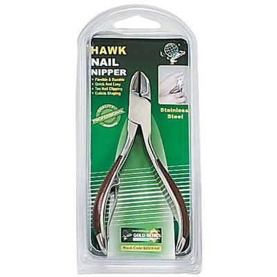 5 Inch Stainless Steel Nail Clipper with Inlaid Rosewood Handles - B-89081 - ToolUSA