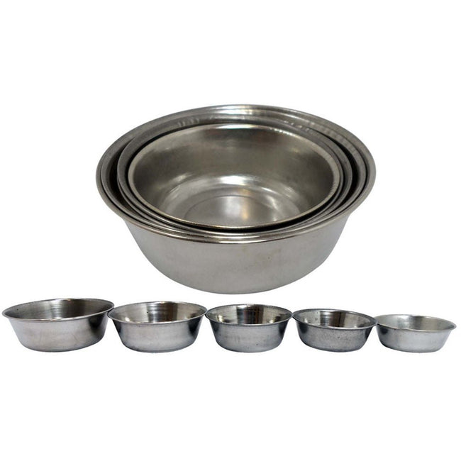 5 Pc. Nested Stainless Steel Bowl Set - U-02401 - ToolUSA