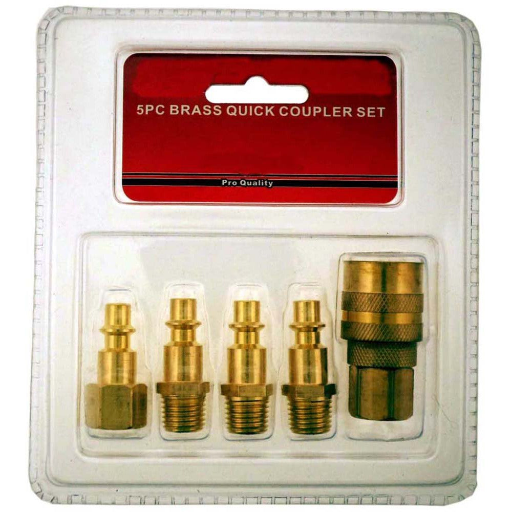 5 Piece Brass Coupler Set - AI-29262 - ToolUSA