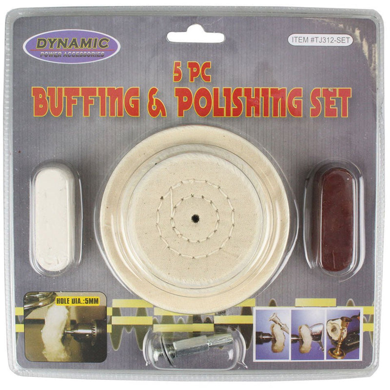 5 Piece Buffing and Polishing Set - TJ-01517 - ToolUSA