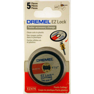 5 Piece EZ Lock Cut-off Wheels - For Plastic - LDRE-EZ476-Z1 - ToolUSA