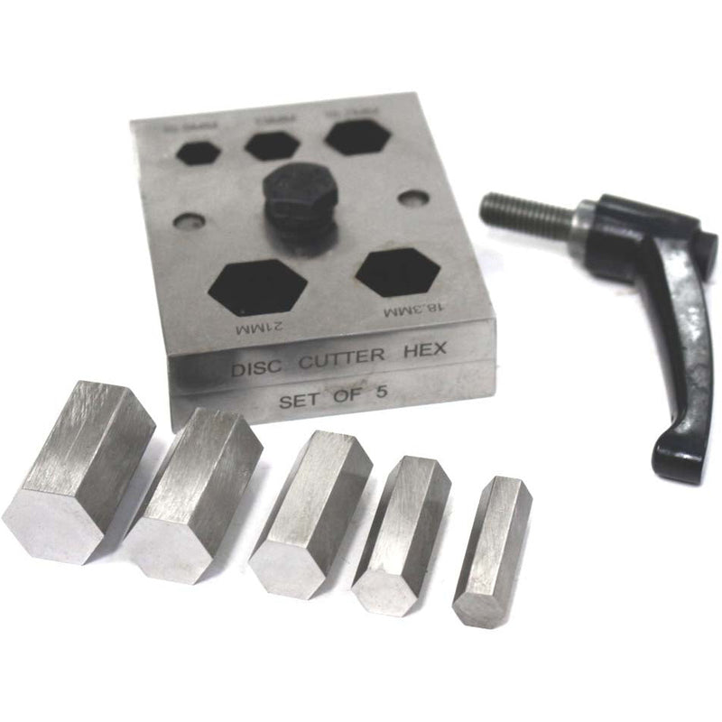 5 Piece Hex Shape Disc Cutter - TJ750H-HX-5 - ToolUSA