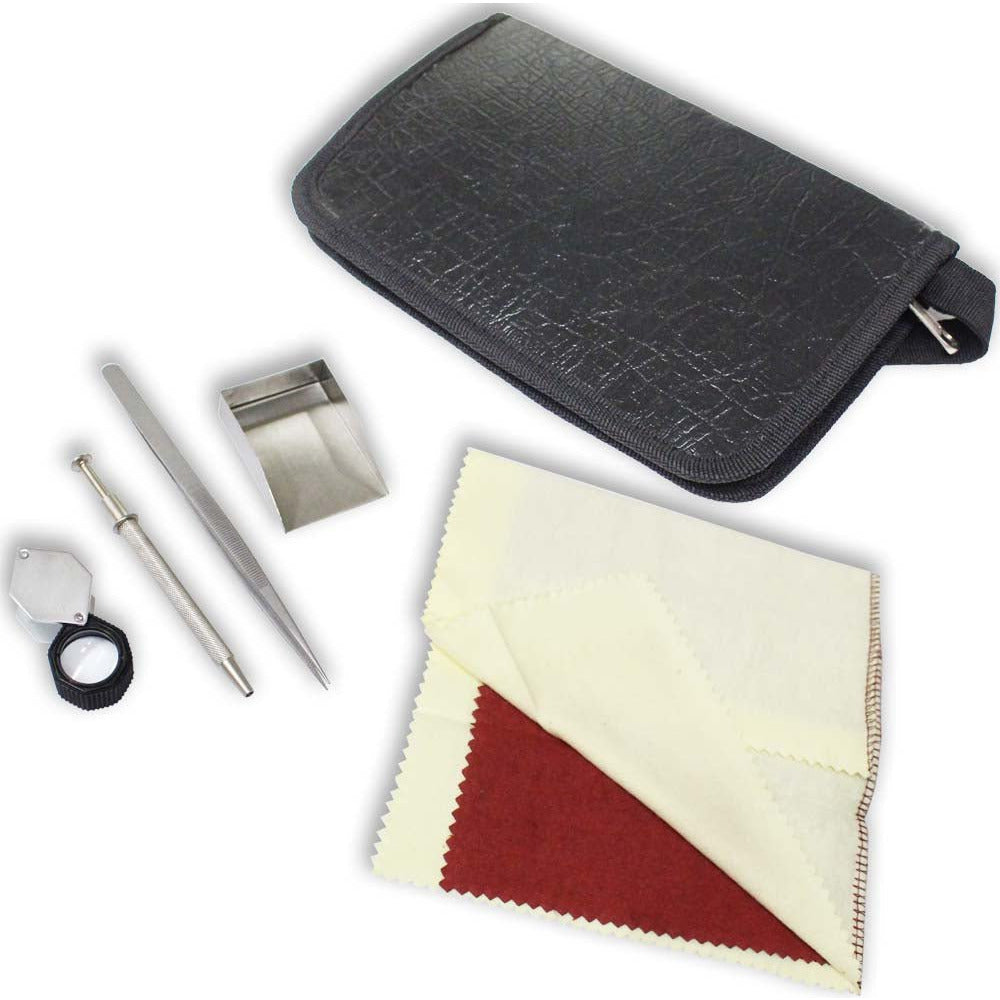 5 Piece Jeweler's Inspection Tool Kit for Gemstones and Settings - TJ1 ...