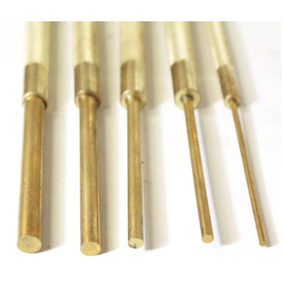 5 PIECE LONG BRASS DRIVE PIN SET - TJ01-92000 - ToolUSA