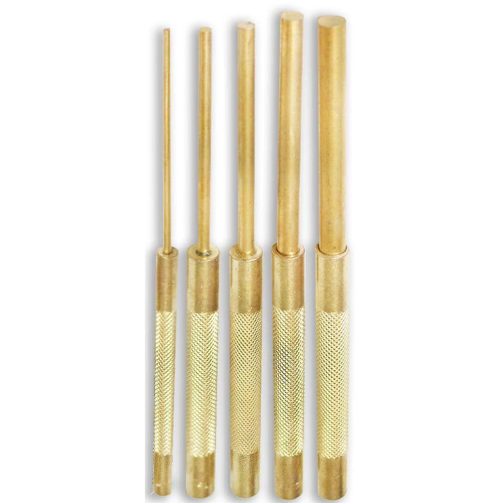 5 PIECE LONG BRASS DRIVE PIN SET - TJ01-92000 - ToolUSA