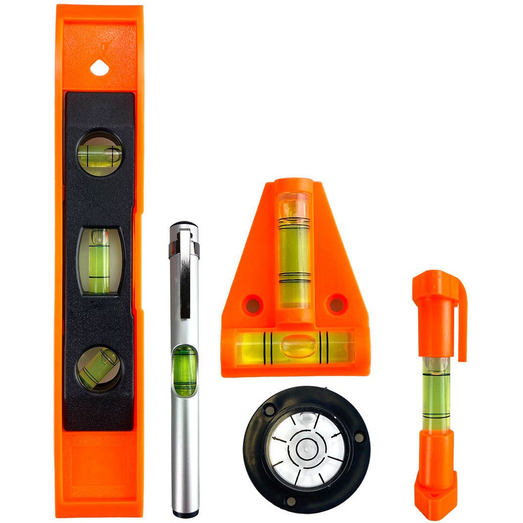 5 Inch Levels 5 Piece Mini Level Set - For Plumbing, Carpentry, Masonry & More - TZ7 ...