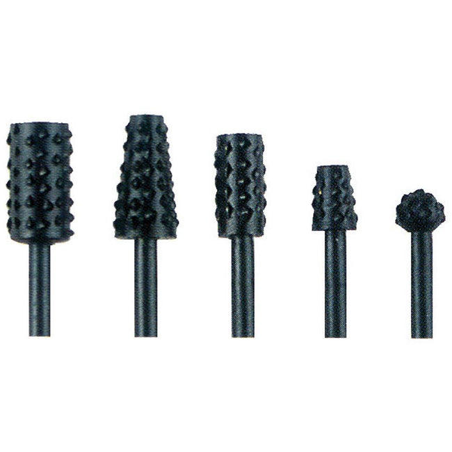 5 Piece Rotary Burr Set - TJ-73263 - ToolUSA