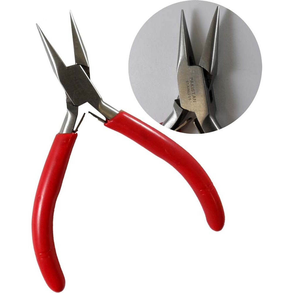 5" Stainless Steel Chain Nose Nose - Box Joint Pliers - S89-17373 - ToolUSA
