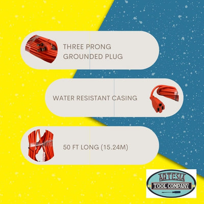 50 Ft. Powercord, UL Certified - TE-01051 - ToolUSA