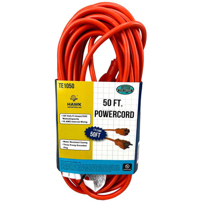 50 Ft. Powercord, UL Certified - TE-01051 - ToolUSA