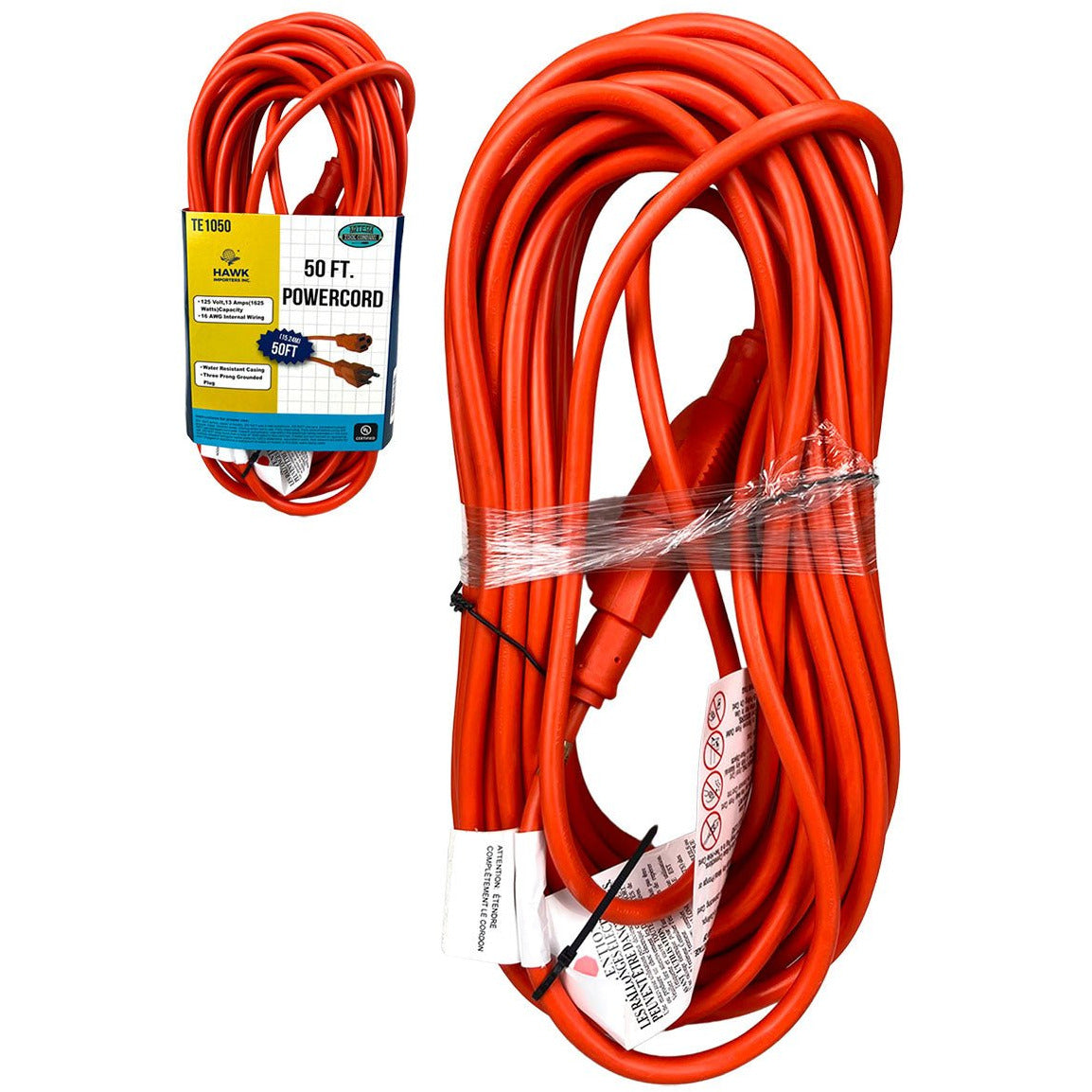 50 Ft. Powercord, UL Certified - TE-01051 - ToolUSA
