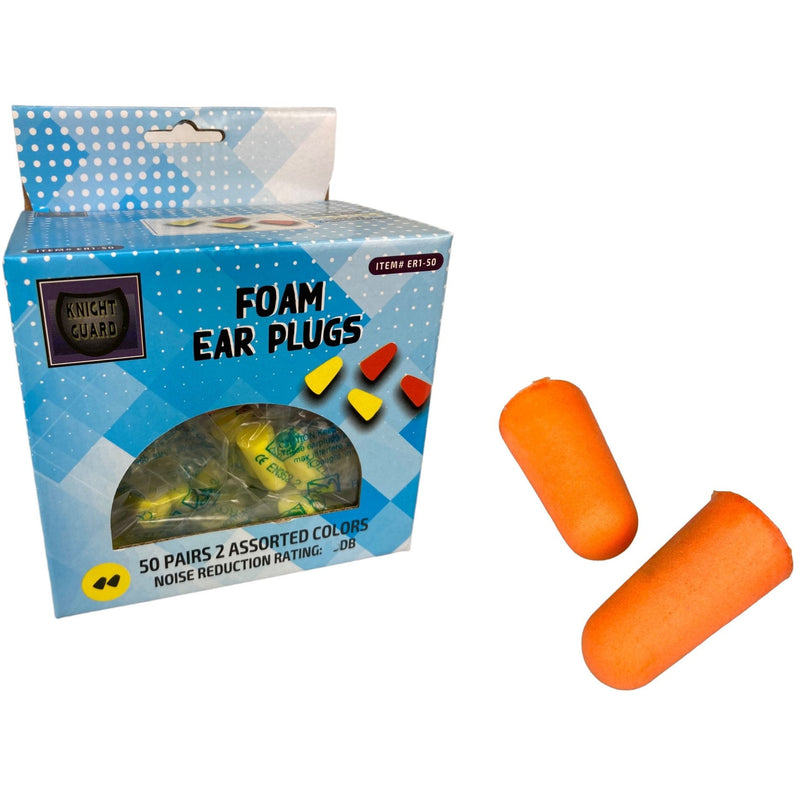 50 Pair Foam Ear Plugs - ER1-50 - ToolUSA