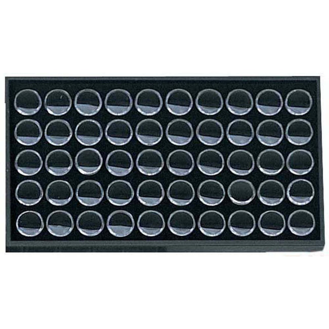 50 PIECE GEM JARS WITH BLACK INSERTS/ 1 ¼" - TJ05-13500 - ToolUSA
