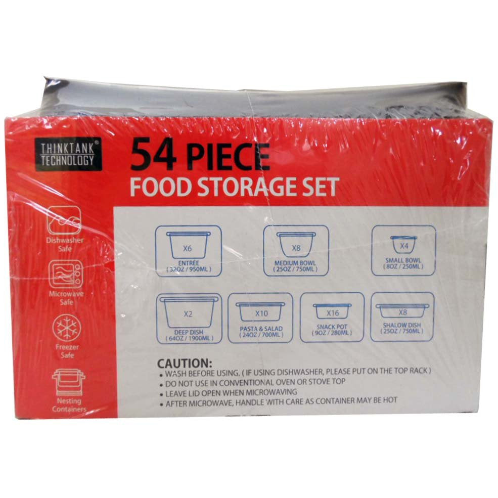 54 Pc Food Storage Variety Set - LKCO-69005 - ToolUSA