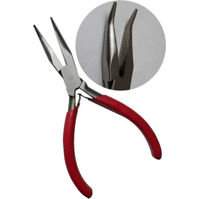 5.5 Inch Stainless Steel Bent Nose Pliers - S89-18932 - ToolUSA