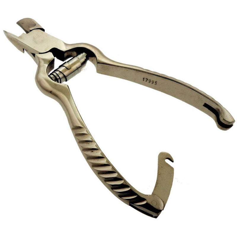5.5 Inch Stainless Steel Nail Clipper with Barrel Type Spring Action and Safety Lock - CARE-08912 - ToolUSA