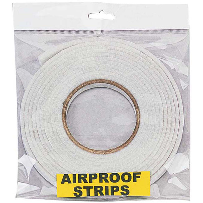 5.5 Yards x 3/8" Roll Of Self-Adhesive Felt Weather Stripping for Doors and Windows - H-71019 - ToolUSA