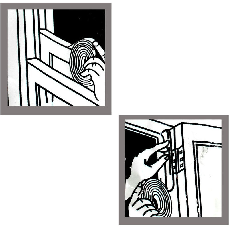 5.5yd x 3/8"(9mm Self-Adhesive Weather Strip (Pack of: 2) - H-71016-Z02 - ToolUSA