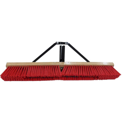 56" LONG INDUSTRIAL PUSH BROOM WITH 24" HEAD AND COMFORT GRIP HANDLE - G-21103 - ToolUSA