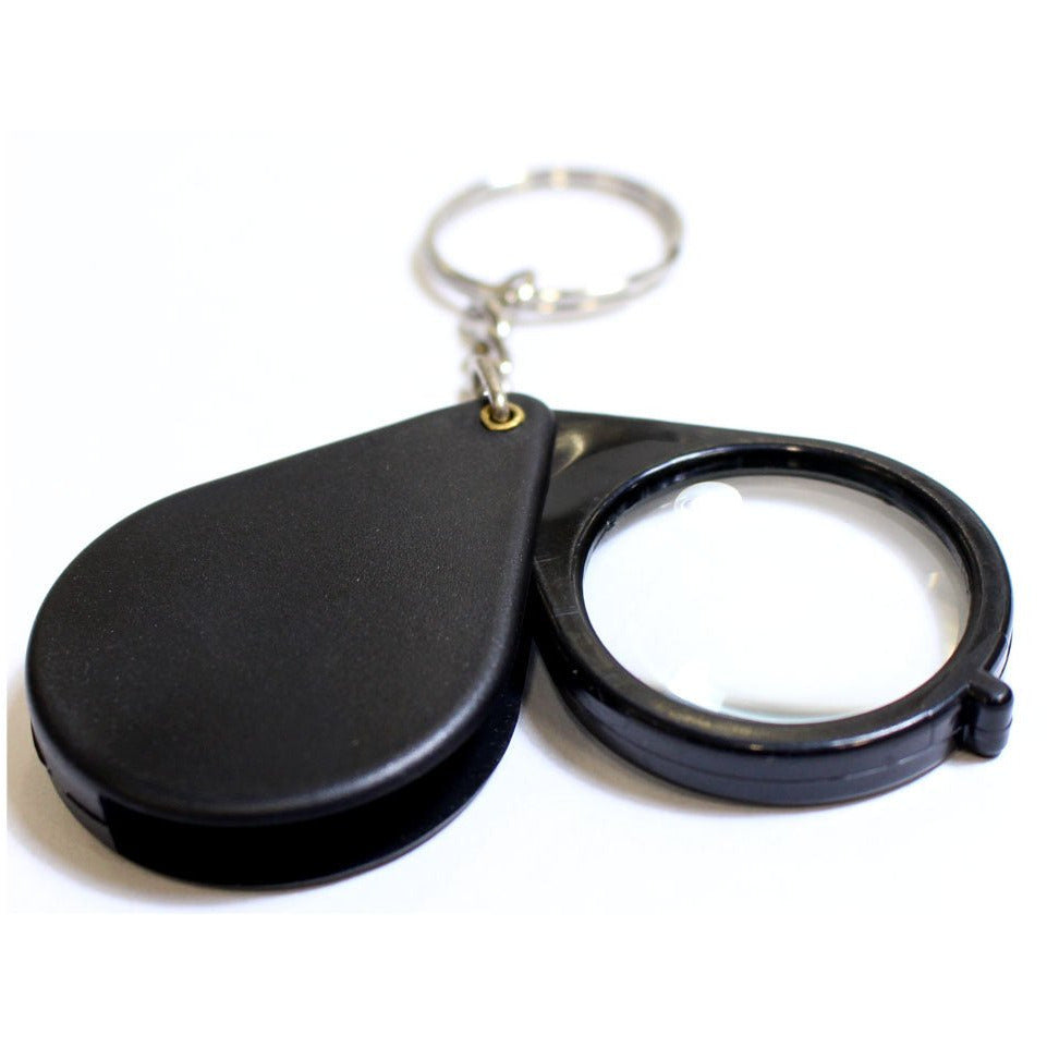 5x Pocket Magnifier with Key Ring (Pack of: 2) - MG-30700-Z02 - ToolUSA