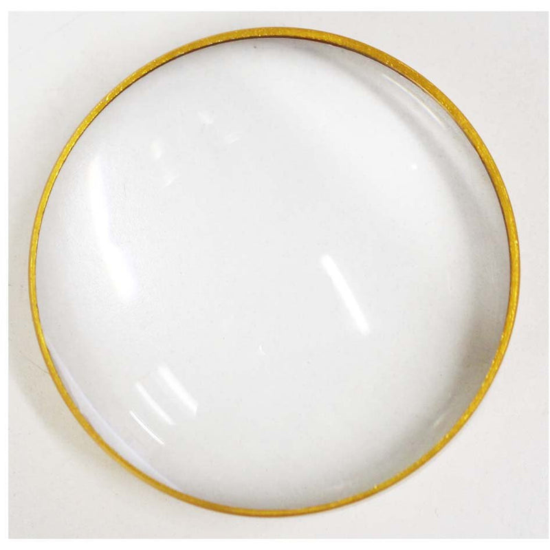 5X Power Dome Style Golden Glass Magnifier - MG-99603 - ToolUSA