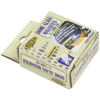 5X Power Dome Style Golden Glass Magnifier - MG-99603 - ToolUSA