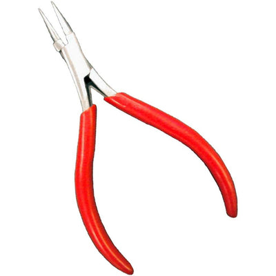 6-1/2 Inch Bent-Nose Pliers With Double Spring Action, And Vinyl Wrapped Handles - S89-19109 - ToolUSA
