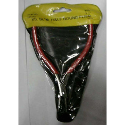 6-1/2 Inch Bent-Nose Pliers With Double Spring Action, And Vinyl Wrapped Handles - S89-19109 - ToolUSA