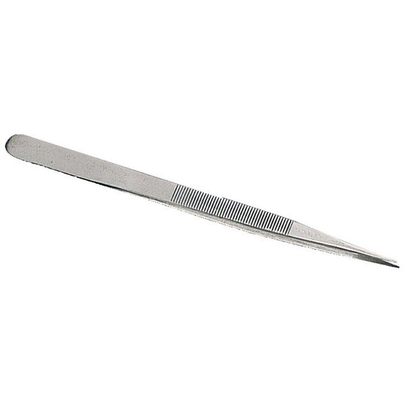 6-1/2 Inch Stainless Steel Straight Tipped Tweezer (Pack of: 2) - S8-08541-Z02 - ToolUSA
