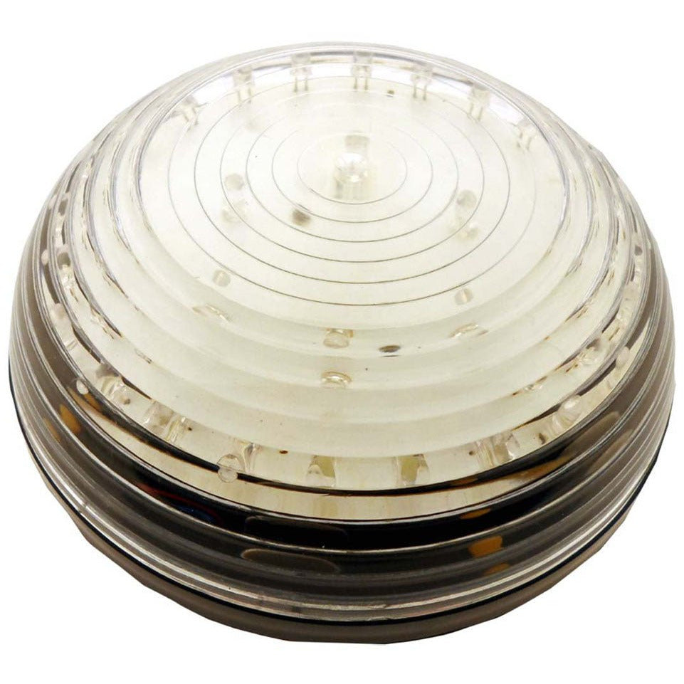 6" Diameter Magnetic Clear White Flasher With 30 Led Lights - SF-00549 - ToolUSA