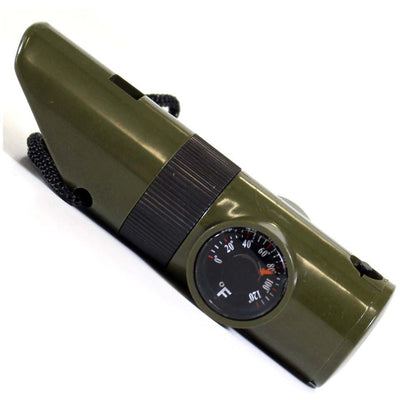 6 in 1 Emergency Whistle with Neck Lanyard - TC-50556 - ToolUSA