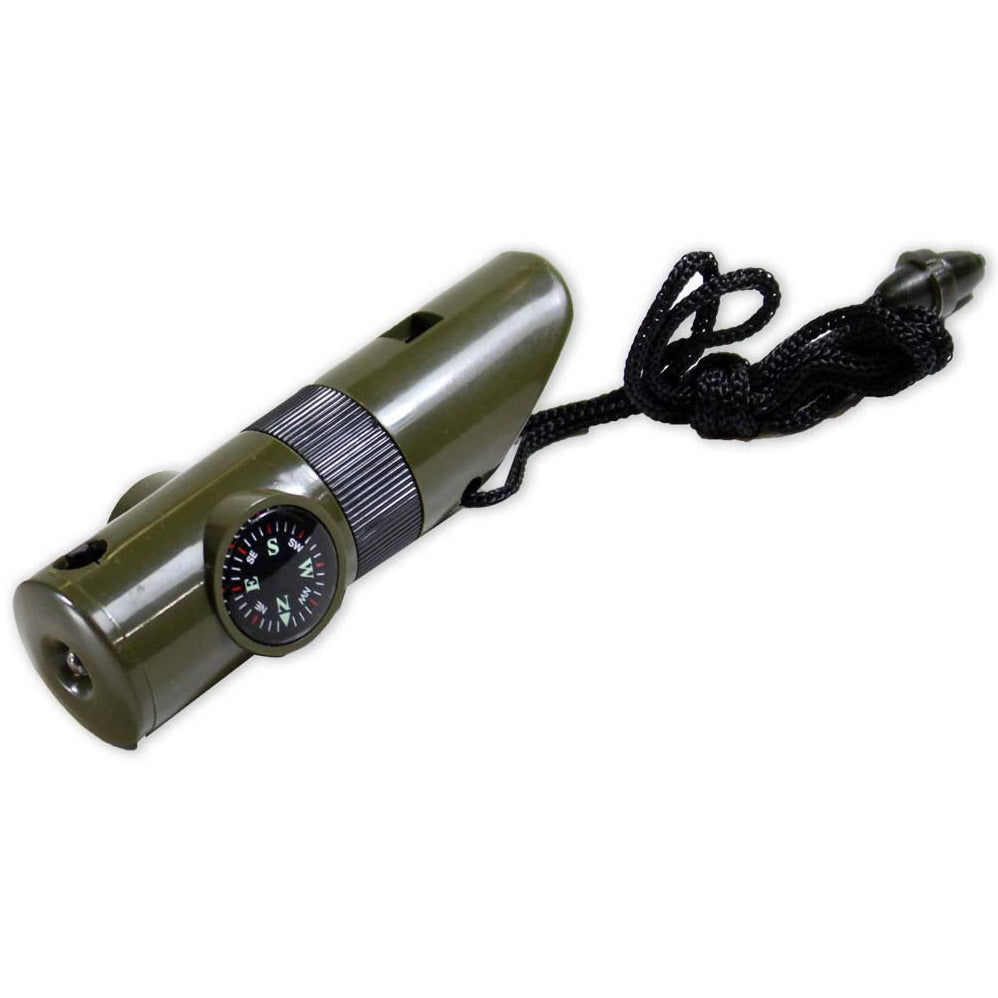 6 in 1 Emergency Whistle with Neck Lanyard - TC-50556 - ToolUSA
